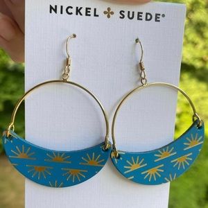 Nickel & Suede small sea breeze day break leather asters. NWT